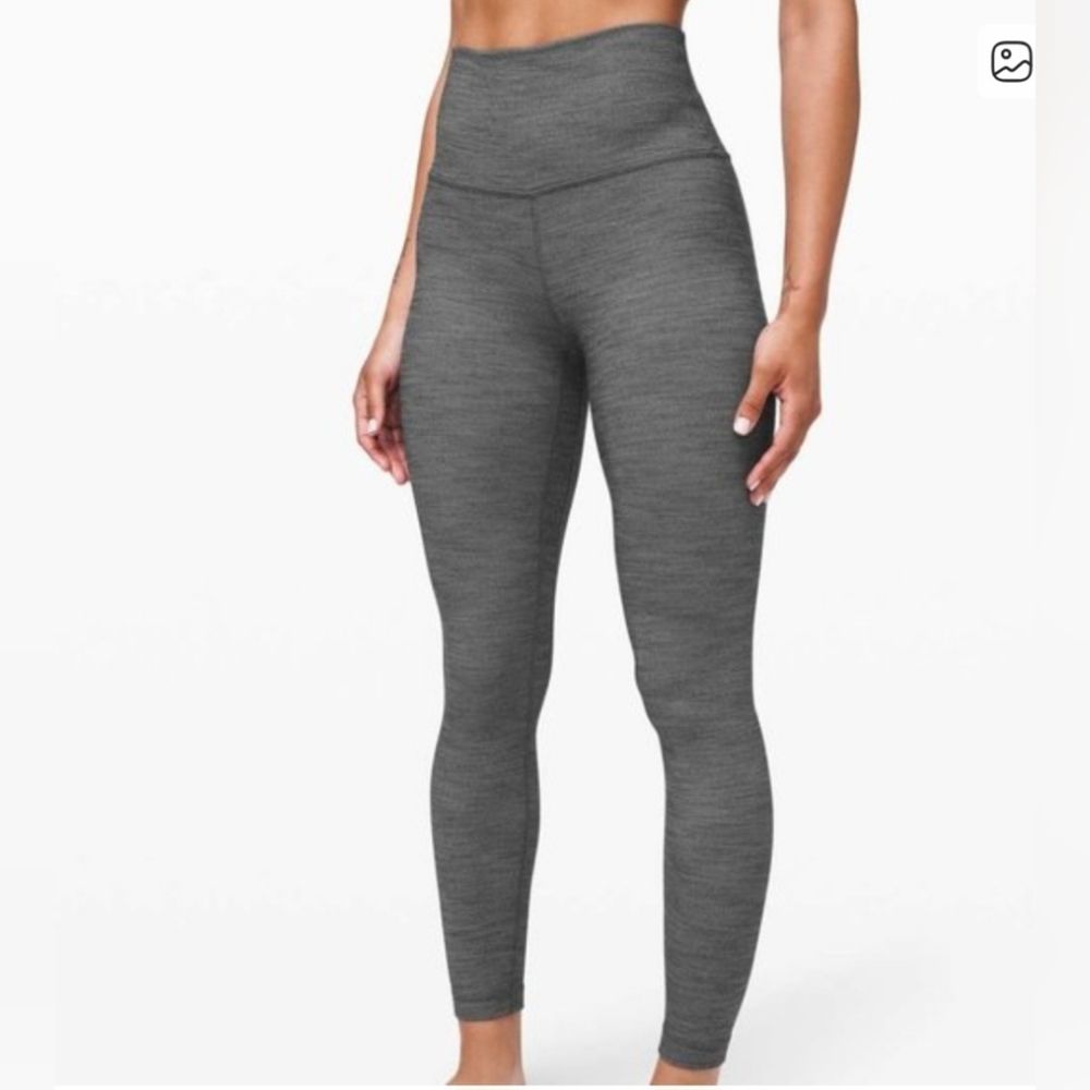 Lululemon Align High-Rise Pant II 25" in Mini Heathered Herringbone Size 8
